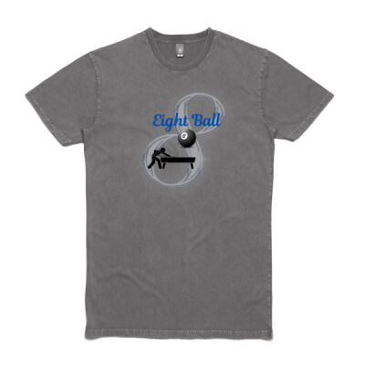 Eight Ball - Stone Wash Look - Unisex T-Shirt Thumbnail